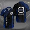 Volvo Custom Name Design Multicolor Button Shirt VS02