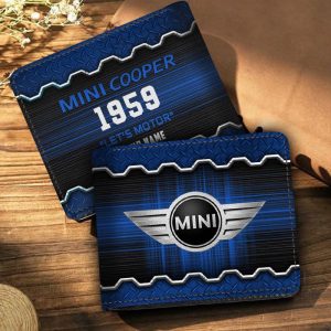 Mini cooper Custom Name Casual Leather Wallet VS12