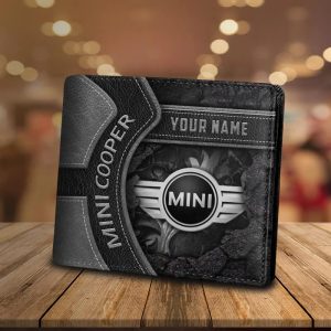 Mini cooper Custom Name Casual Leather Wallet VS08