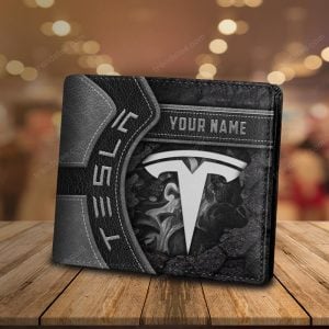 Tesla Custom Name Fashion Leather Wallet VS15