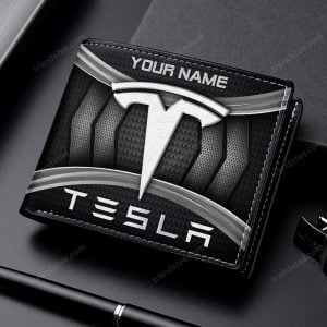 Tesla Custom Name Fashion Leather Wallet VS13