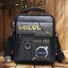 Volvo Men Leather Crossbody Bag, Cell Phone Purse, Zipper Shoulder Bag VS05