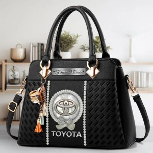 Toyota Custom Name Classic Leather Women Handbag VS8