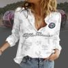Alfa Romeo Custom Name Women Button Down Shirt VS04