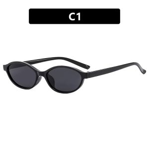 Retro Oval Frame Sunglasses