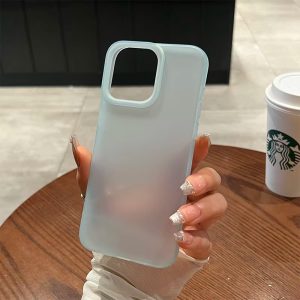 Soft Matte Candy Transparent Phone Case Silicone Protective Cover