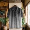 Audi Short Sleeve Turndown Button Up Hawaiian Shirt VS10