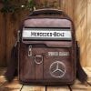 Mercedes-Benz Custom Name Men Leather Crossbody Bag, Cell Phone Purse, Zipper Shoulder Bag VS04 (Copy)