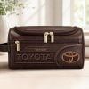 Toyota Custom Name Vintage Oil Wax Leather Travel Bag VS11