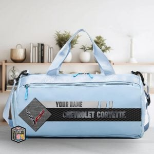 Corvette Girl Daisy Personalized Travel Duffel Bag VS11