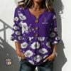 Lincoln Custom Name Women Button Down Shirt VS02