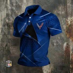 Corvette Custom Name Modern Fit Luxe Classic Polo Shirt VS42
