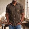 Porsche Custom Name Short SleeveTurndown Button Up Hawaiian Shirt VS09