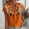 Lincoln Custom Name Women Button Down Shirt VS05