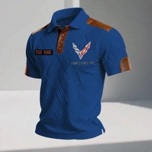 Corvette Custom Name Modern Fit Luxe Classic Polo Shirt VS41