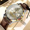 ADI Custom Name Elegant Fashion Design Leather Men Watch VS86A