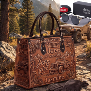 JEP 85th Anniversary Custom Name With Glasses Gift Leather Bag